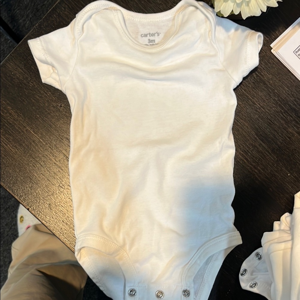Carter's White Baby Onesie